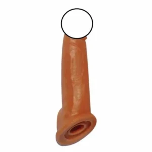 premium quality dragon condom 8 inch – flexible brown extension sleeve for men