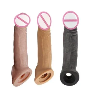 Dragon 7 Inch Cream Color Strap-On Condom – Flexible & Comfortable Extension Sleeve